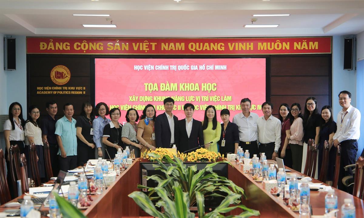 Toạ đàm khoa học: “Xây dựng khung năng lực vị trí việc làm của  Học viện Chính trị khu vực II và Học viện Chính trị khu vực IV”