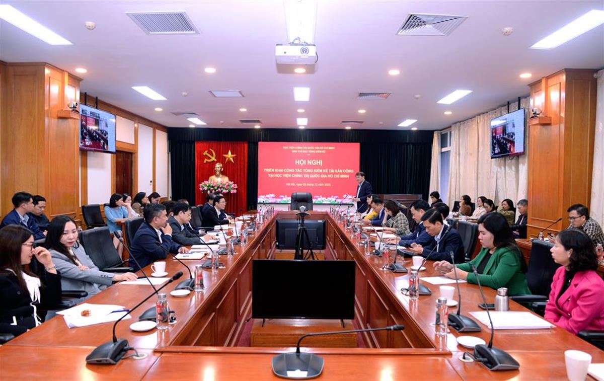 Học viện Chính trị quốc gia Hồ Chí Minh tổ chức Hội nghị triển khai công tác Tổng kiểm kê tài sản công năm 2026