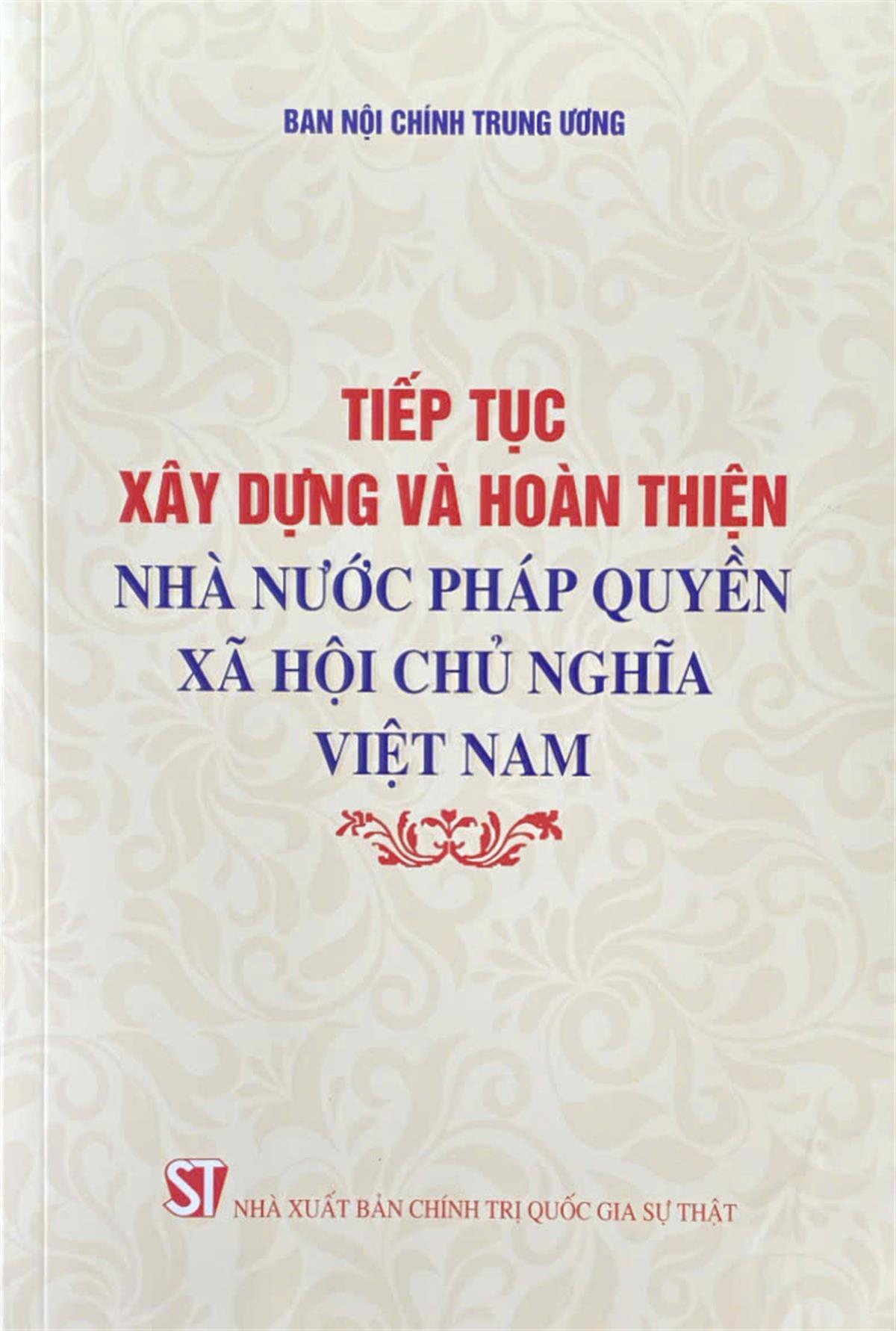 Tiếp tục xây dựng và hoàn thiện nhà nước pháp quyền xã hội chủ nghĩa Việt Nam