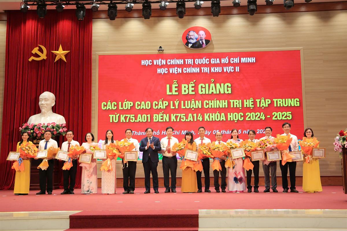 Lễ Bế giảng các lớp Cao cấp lý luận chính trị hệ tập trung từ K75A01 đến K75.A14