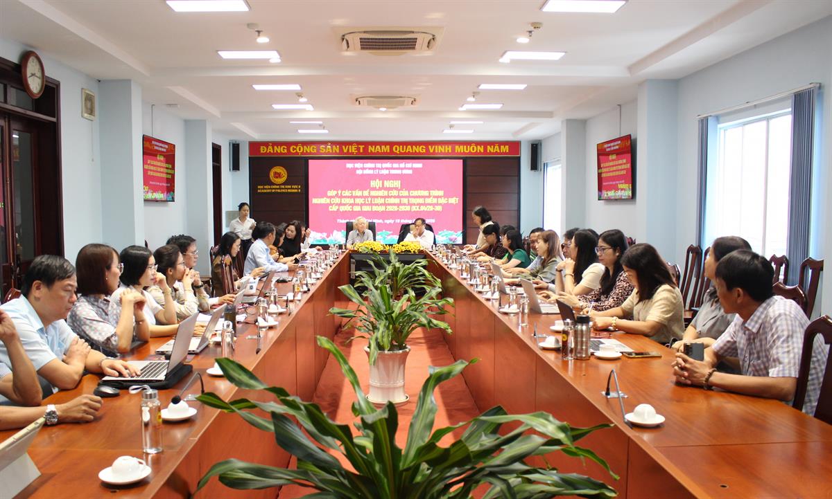 Hội nghị Góp ý các vấn đề nghiên cứu của Chương trình Nghiên cứu khoa học lý luận chính trị trọng điểm đặc biệt cấp quốc gia giai đoạn 2026-2030 (KX.04/26-30)