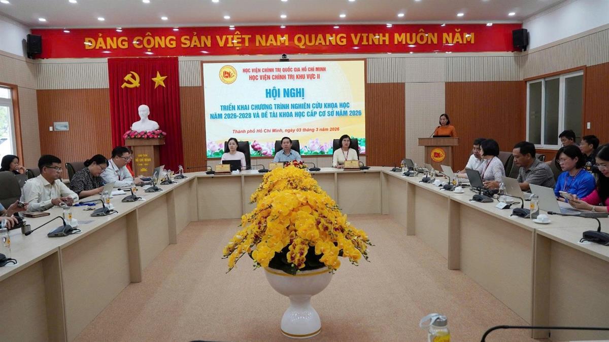 Hội nghị triển khai Chương trình nghiên cứu khoa học năm 2026-2028 và đề tài khoa học cấp cơ sở năm 2026