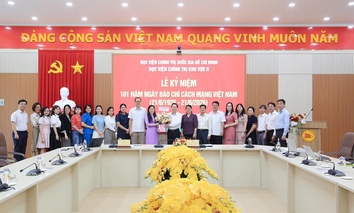 Học viện Chính trị khu vực II tổ chức gặp mặt nhân Kỷ niệm 101 năm ngày Báo chí Cách mạng Việt Nam (21/6/1925-21/6/2026)